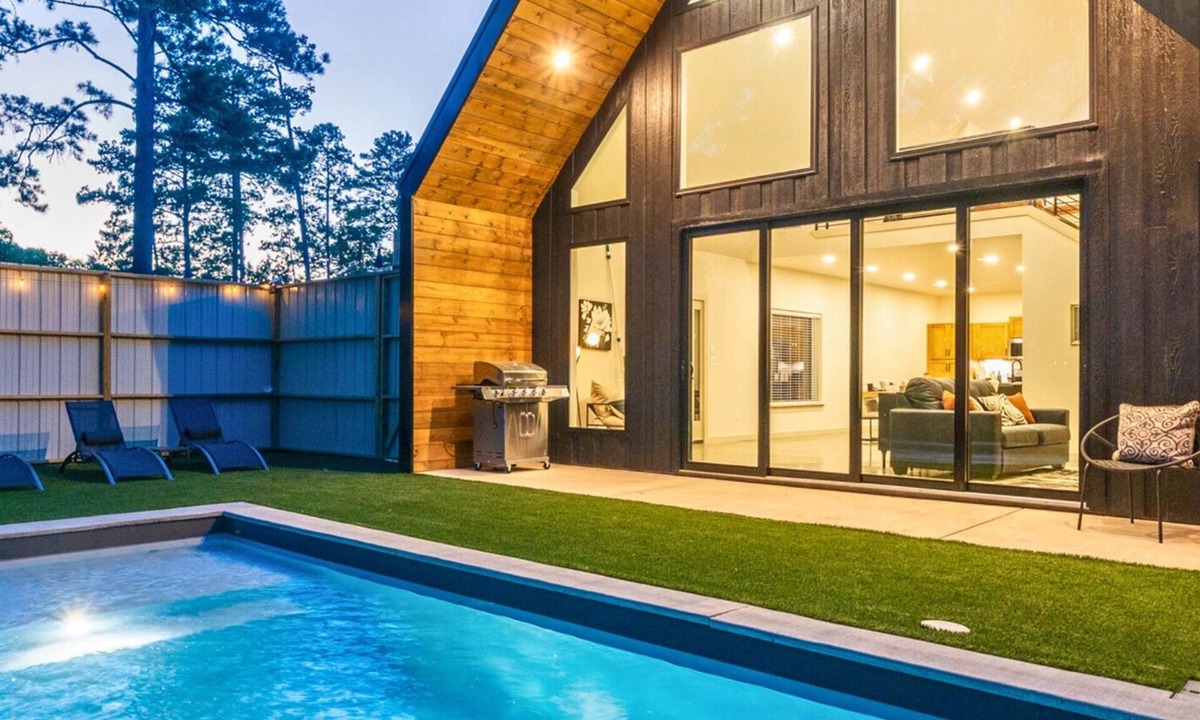 Mid America House | 3 Side-By-Side Modern Lakefront A-Frame Cabins
