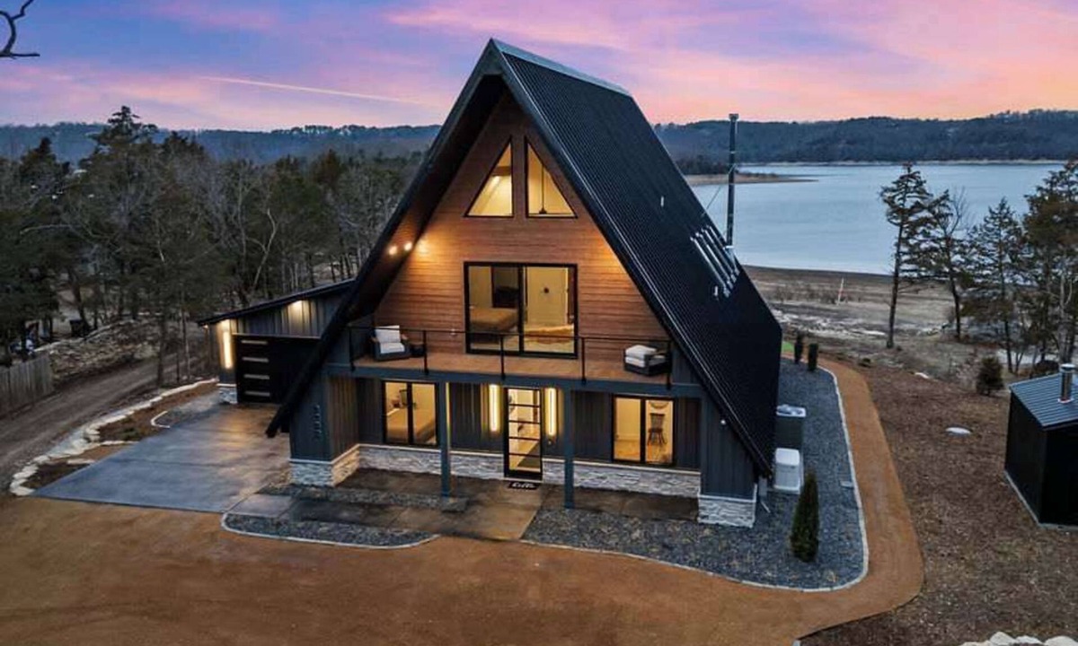 Rogers House | AFrame at Beaver Lake |Hot Tub. Epic Patio & Views