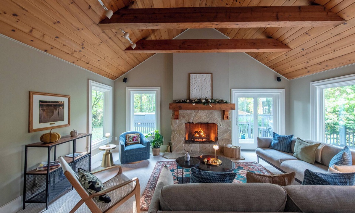 Ann Arbor House | Ann Arbor Retreat with Hot Tub, Fireplace, and Gourmet Kitchen.