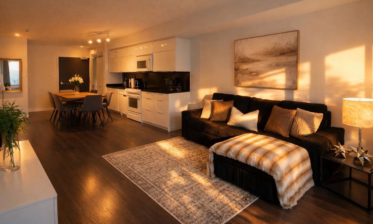 Central Waterfront Apartment | Comfortable 2BR Stay | Perfect Downtown Location | Free Parking
