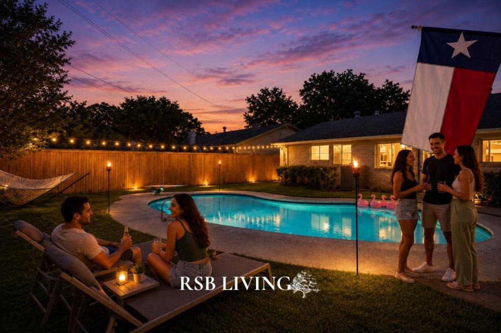 Irving House | Holiday 4BR 2BA Home with Pool, Hot Tub, Fire Pit