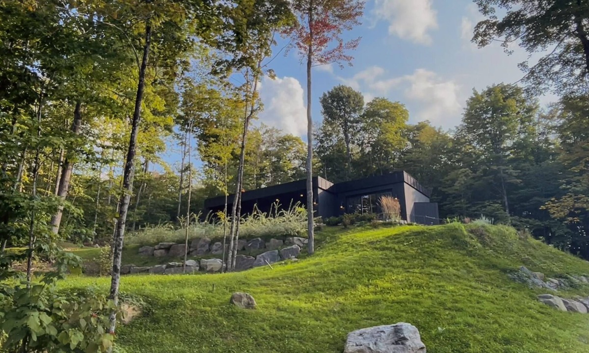 La Conception Cabin | Luxury Chalet Private Forest Escape Hot Tub Tremblant Views