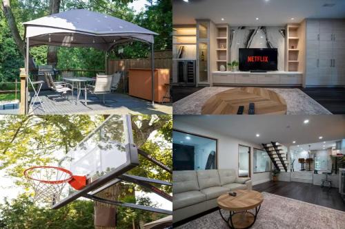 Seven Oaks Apartment | Modern 3BR Basement Retreat with Workspace & Parking