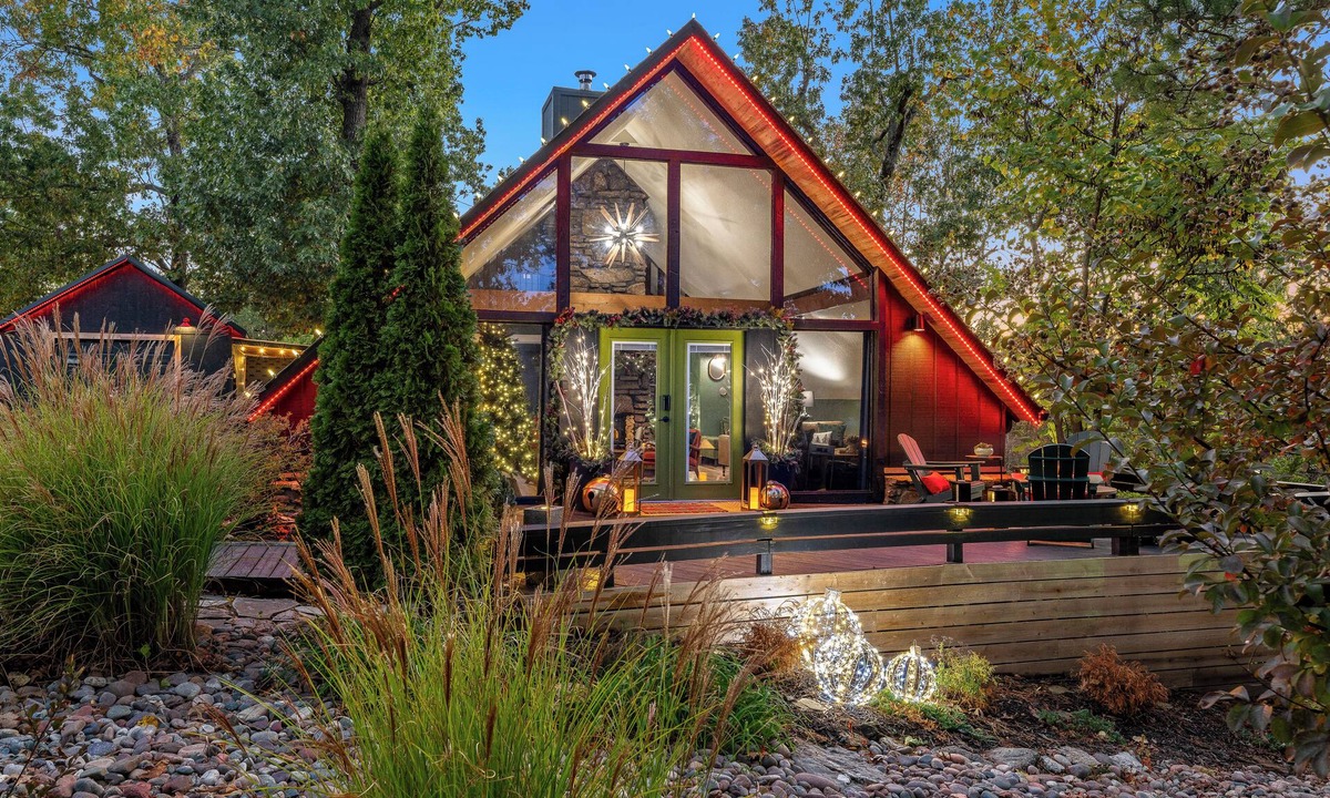 Beaver Shores Cottage | Modern A-Frame Cottage Hot Tub Sauna Beaver Lake Retreat