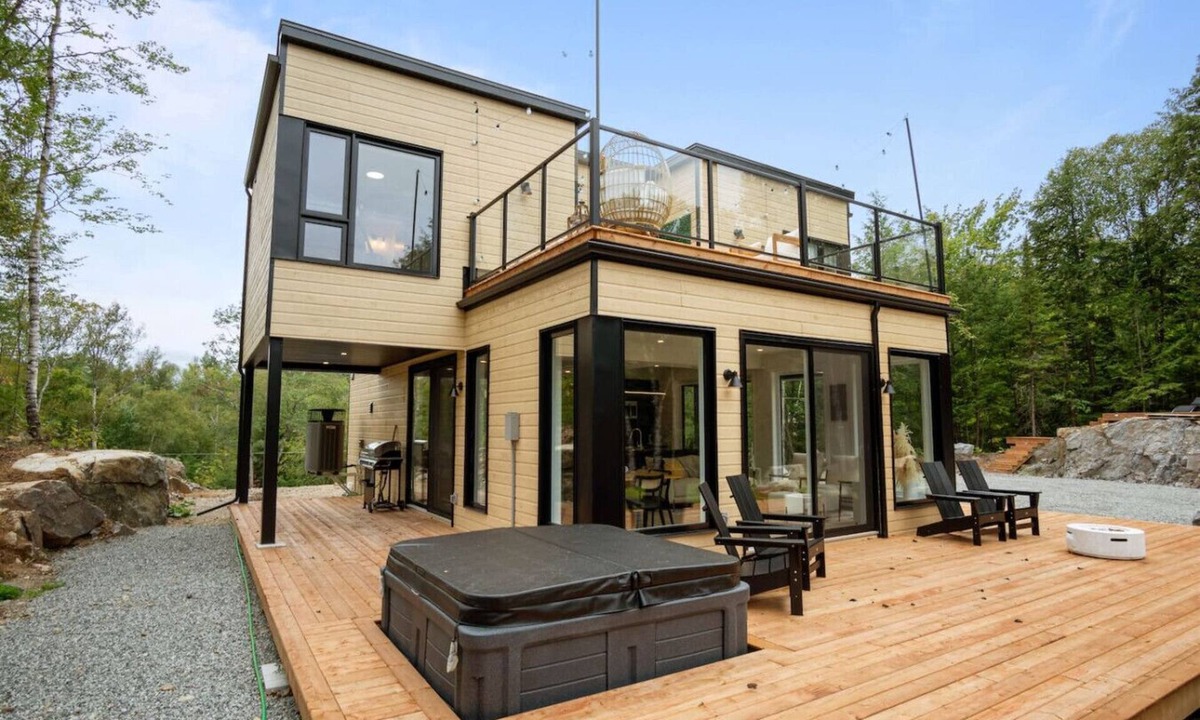 La Conception Cabin | Modern Luxury Chalet near Tremblant + Private Spa