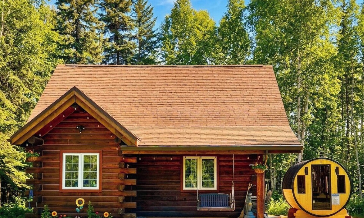 North Pole Cabin | Northern Lights Escape: Authentic Log Cabin with Private Sauna Experience