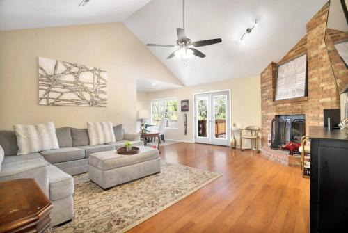 Fayetteville House | Relaxing Backyard with Fire Pit and Near Parks