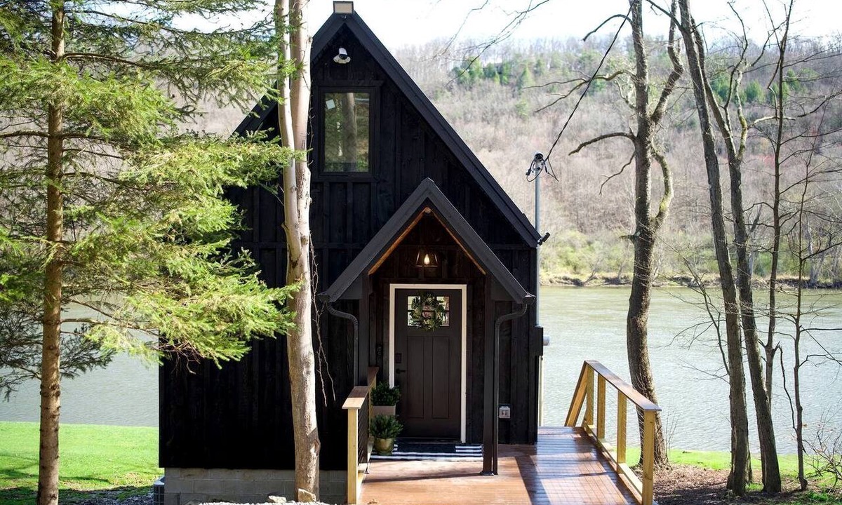 Turkey City Cabin | Riverfront, Modern A-Frame on the Allegheny River, Perfect for a Romantic Weekend to Unwind