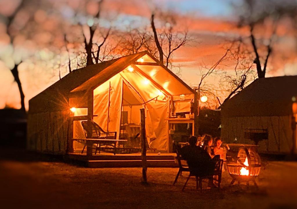 Fentress House | Son's River Ranch Glamping Cabin #6 Cabin on the Beautiful San Marcos River
