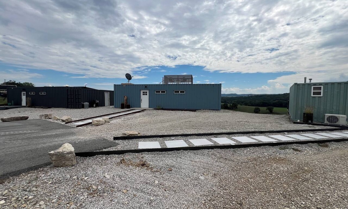 Berryville Apartment | Stunning River View Shipping Container near Eureka Springs