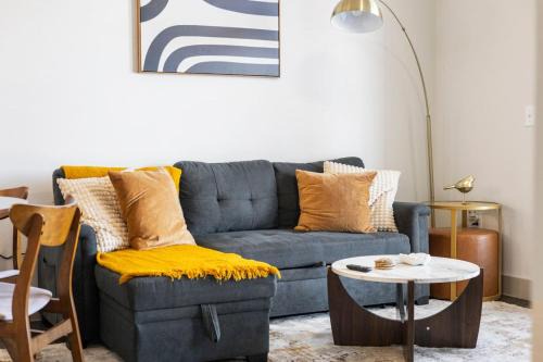 Vickery Meadow Apartment | Sunlit Midtown Suite Pool, Gym Bliss