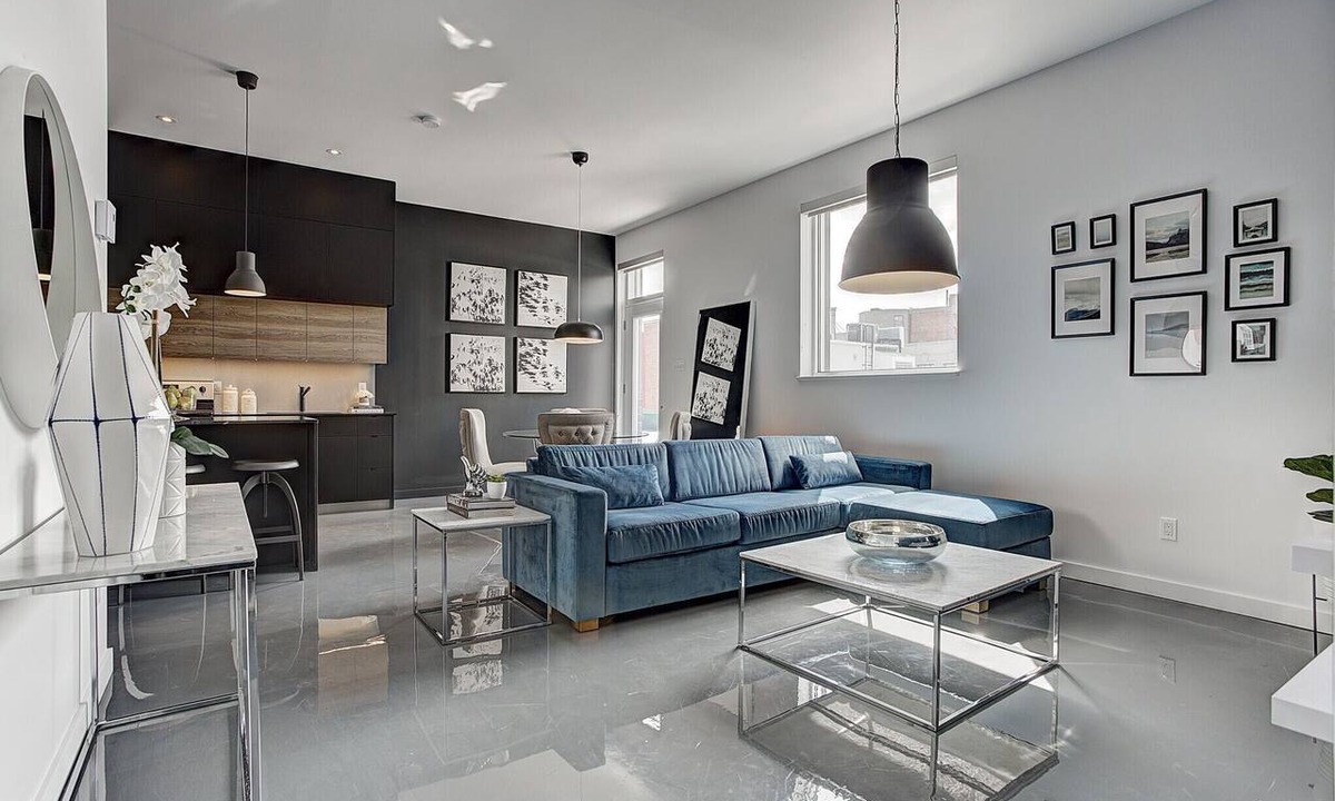 Pointe-Saint-Charles Apartment | THE MODERN CHIC | Two-Bedroom Loft w. Terrace