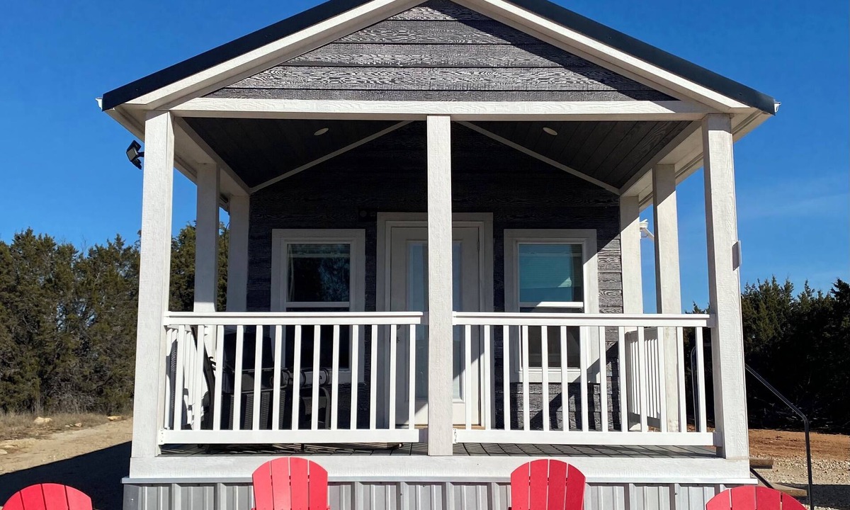 Graford Cabin | Tiny Home Escape on 48 Acres -Near Rocker B Ranch in Graford, Texas -Fire Pit