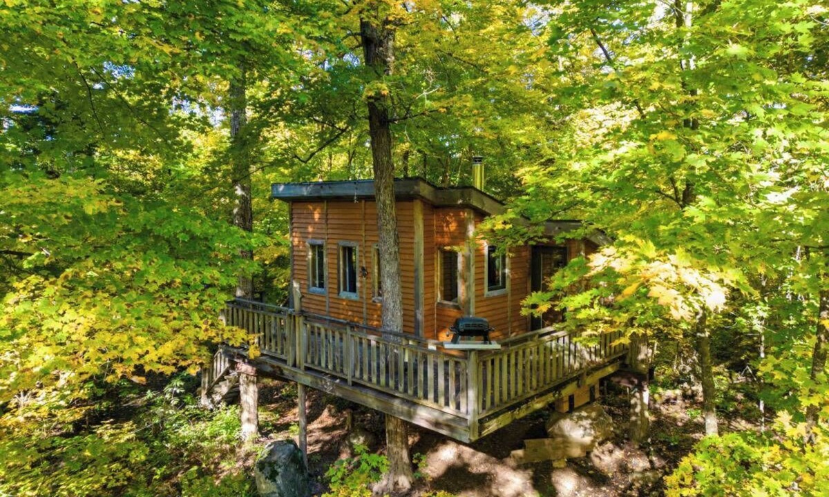 Saint-Faustin-Lac-Carre House | Unique treehouse in the forest, close to reception | Lodging #07