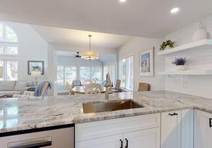 Large Fully-Updated Three Bedroom Villa Steps from the Beach!