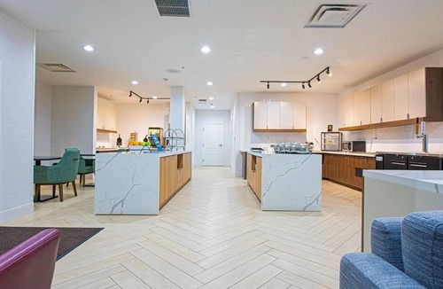 Lafayette Apartment | Accessible King Studio Suite | Roll-In Shower