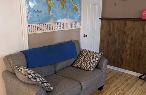 Kitchener House | Backyard Oasis with Pool, Hot tub & Fire table. 4 bedrooms, gym, & a yoga area!