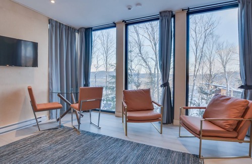 La Conception Cabin | Bel Air Tremblant MINI ANTARCTICA : 1 LIT KING, JACUZZI, SAUNA