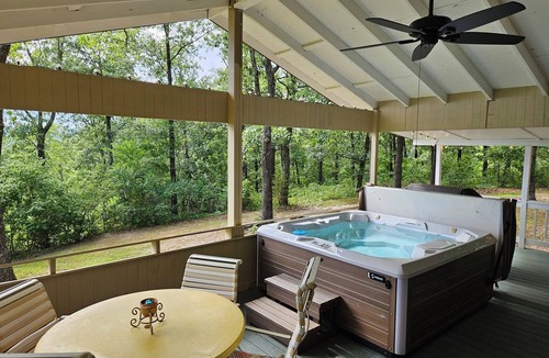 Marble Falls Cottage | Breathtaking Ozark Views + Private Hot Tub