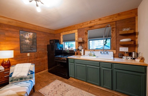 Eureka Springs Cabin | Camphouse with Hot Tub, Kitchen, King, Pullout