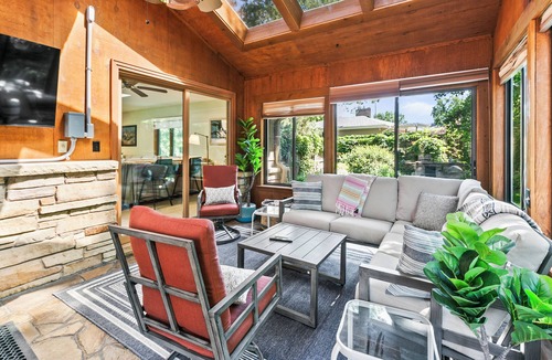 West Omaha House | Central Omaha Pool with Spa Oasis + 3 Living Rooms