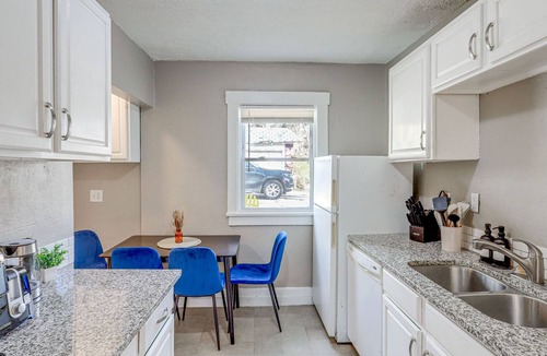 Joslyn Castle House | Charming Midtown Escape w/Game Room & Patio
