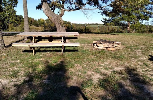 Marshall House | Cozy Cabin with Spa and Picnic Space in Marshall, Arkansas