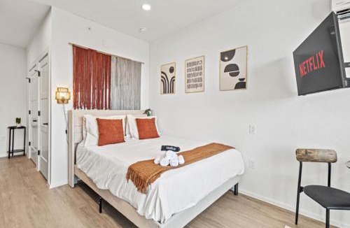 Oak Cliff Apartment | Designer Suite Bishop Arts Gym, Yoga Games