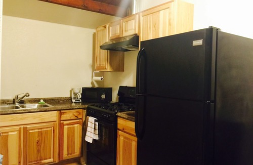 Kenai Apartment | Downtown kitchen Complete kitchen suite!