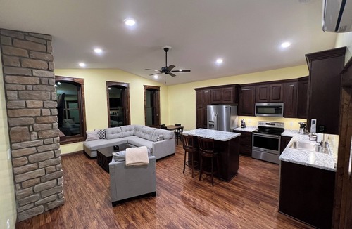 Sabetha Apartment | Downtown Retreat Overlooking Main Street