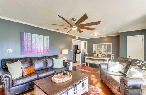 Midwest City Cottage | Easy OKC Access! Quiet Home w/Yard & Workspace