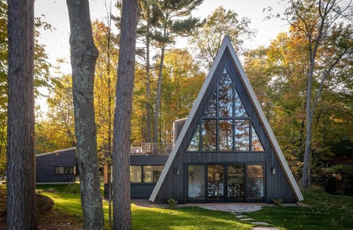 Oakwood House | Elevated Escape A Frame Serenity at Lake Noire Cabin 6