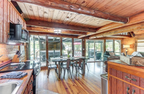 Fairland Cottage | Furnished Deck + Lake Access: Fairland Log Cabin