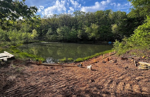 Winslow House | Grandma's cabin nestled in a little woodland village – playground, pond and more