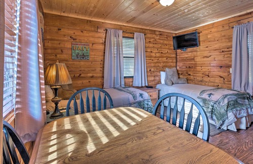Swinging Bridge Village Cabin | Heber Springs Cabin, 400 Ft to Direct River Access