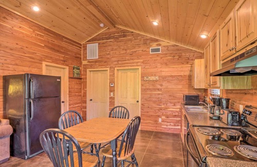 Swinging Bridge Village Cabin | Heber Springs Cabin w/Deck + River Views!