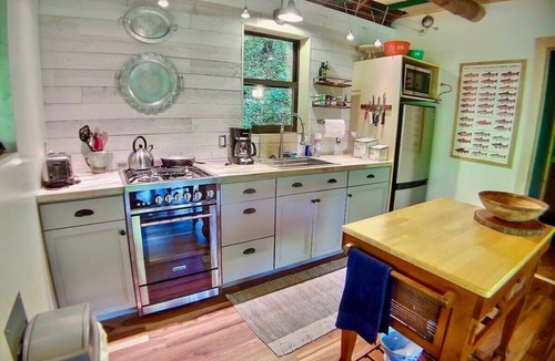 Eureka Springs Cabin | Historic Cabin, Peaceful, Waterside, Patio Firepit