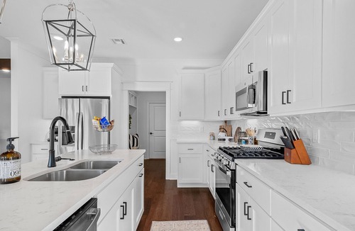 Bentonville House | Home with a fireplace, deck, washer/dryer, central AC - golf nearby