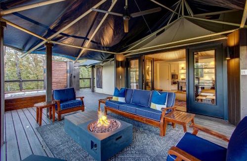 Mid America Other | Hot Springs Getaway: Fully Equipped Tented Cabin with Nature's Embrace and Private Hot Tub