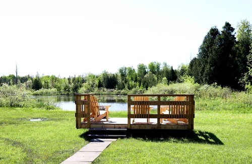 Miller Lake RV Rental | Intimate Luxurious Bell Tent with Fire Pit in Ontario