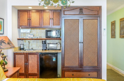 Wailua Apartment | Islander on the Beach 225 Oceanfront Studio with AC