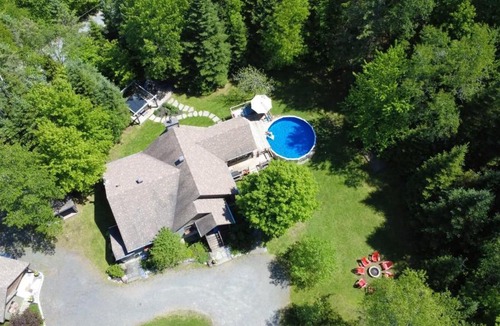 Saint-Faustin-Lac-Carre Ski Chalet | La Canopée - Piscine privée chauffée - Spa - Mont-Blanc
