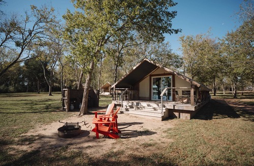 Bastrop Cabin | Lakefront Glamping Safari Tent #6: The Mustang