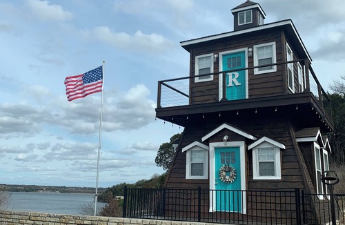 Granbury House | Lakefront property with pool and lighthouse with amazing views of the lake, .