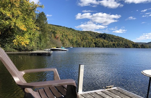 La Conception Ski Chalet | Lakeside Log Cottage With Private Dock