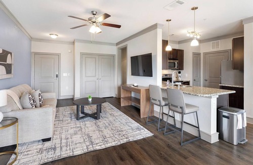 Northeast Carrollton Apartment | Landing | Chic 1BD, Clubhouse