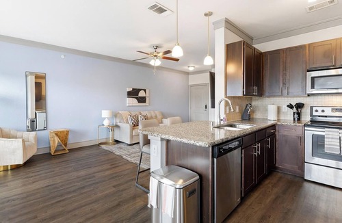 Northeast Carrollton Apartment | Landing | Chic 1BD, Clubhouse