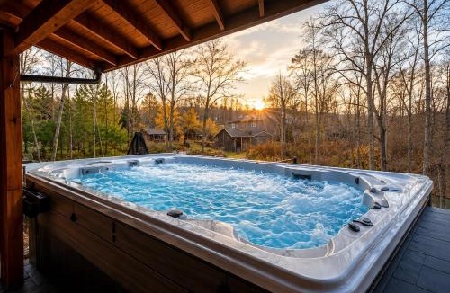 The Blue Mountains Ski Chalet | Luxury 10 Bedroom Chalet with Swim Spa Sauna and Cinema