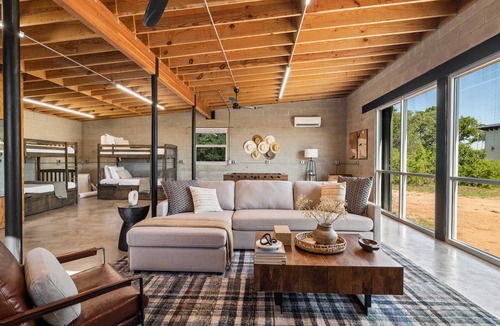 Llano House | Luxury Riverfront Retreat | 6 Cabins | Private Pool