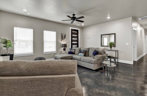 Burnet House | Modern Luxury Home | Deck w/Grill and Fire Table
